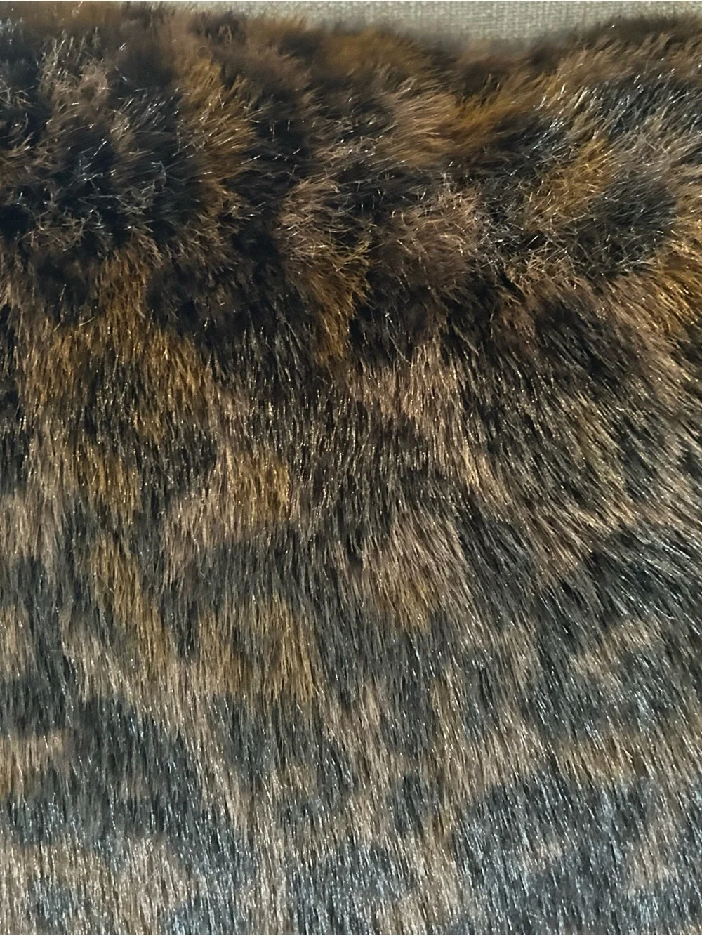 “New” Rachel Zoe Faux Fur Leopard Brown Accent Pillow
